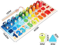 Montessori game: Fishing and Shaping