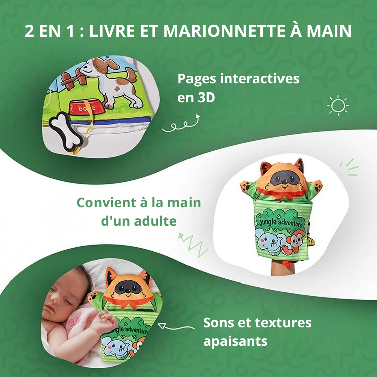 Montessori cloth book for babies