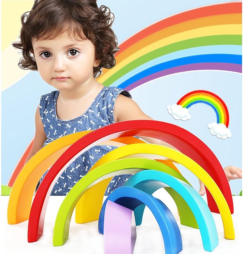 Montessori wooden puzzle “Rainbow”