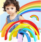 Montessori wooden puzzle “Rainbow”