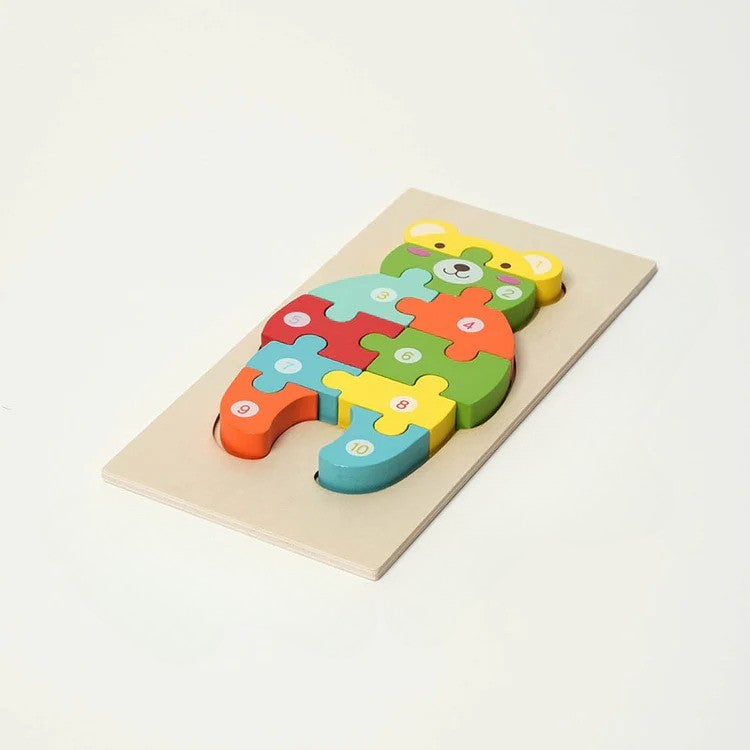 Montessori wooden puzzle
