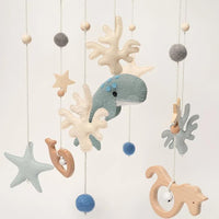 Montessori mobile on the theme of marine life