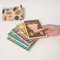Double-sided Montessori puzzles