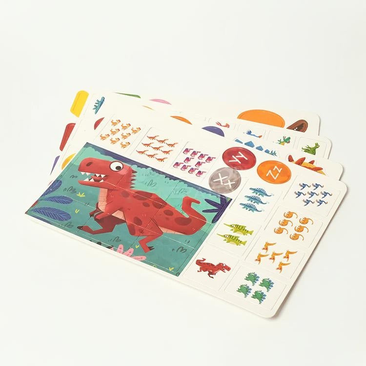 Montessori activity book with stickers