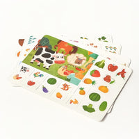 Montessori activity book with stickers