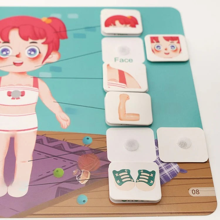 Montessori activity book with stickers