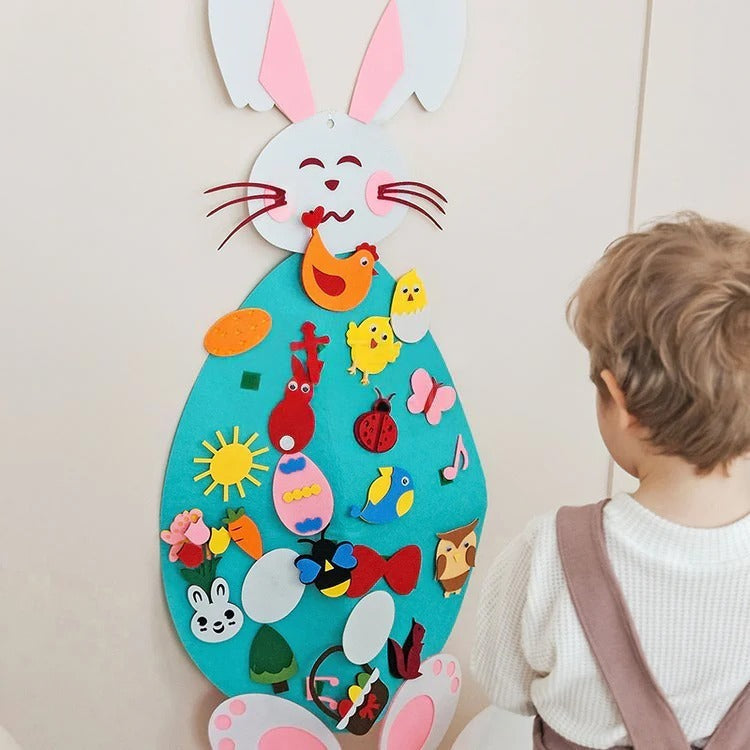 Montessori felt rabbit