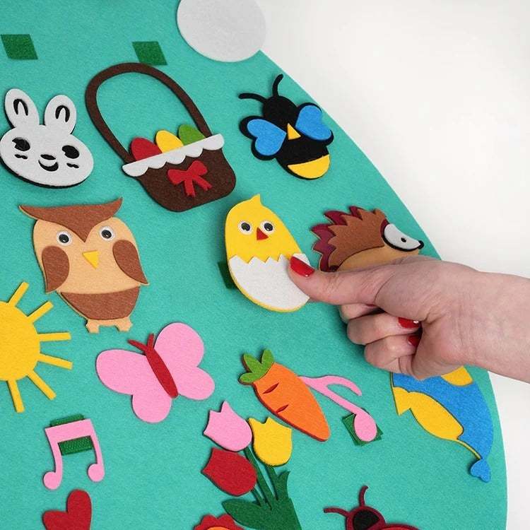 Montessori felt rabbit
