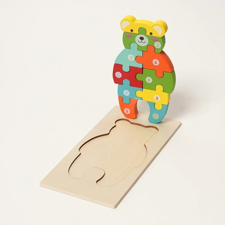Montessori wooden puzzle