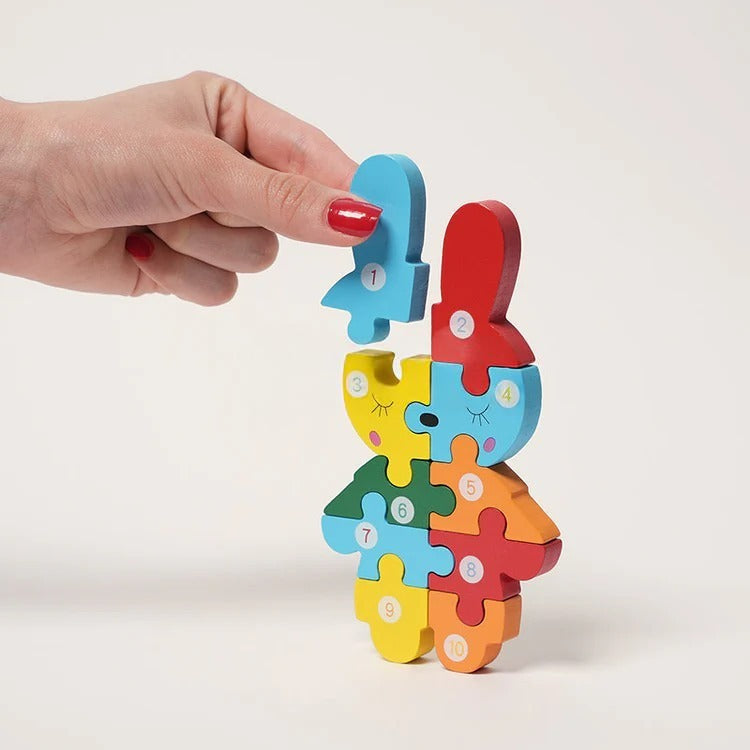 Montessori wooden puzzle