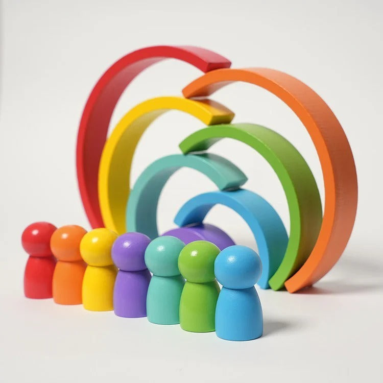 Rainbows and Montessori figures
