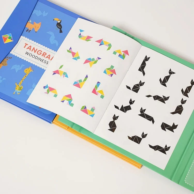 Magnetic Tangram Montessori Book