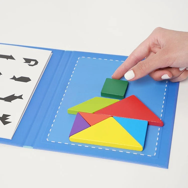 Magnetic Tangram Montessori Book