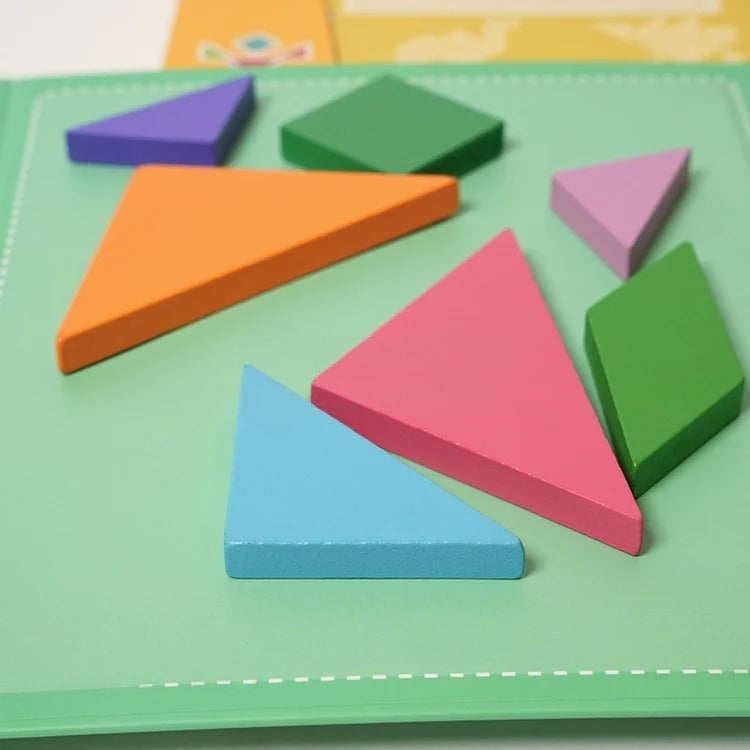 Magnetic Tangram Montessori Book