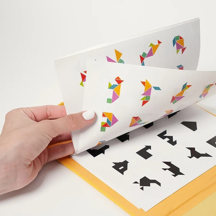 Magnetic Tangram Montessori Book