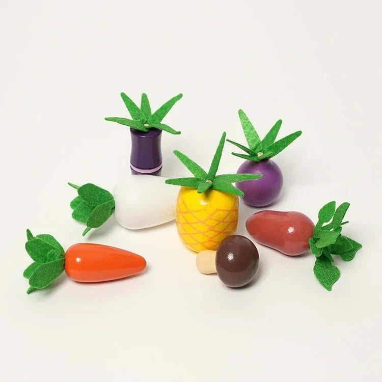 Montessori vegetable set