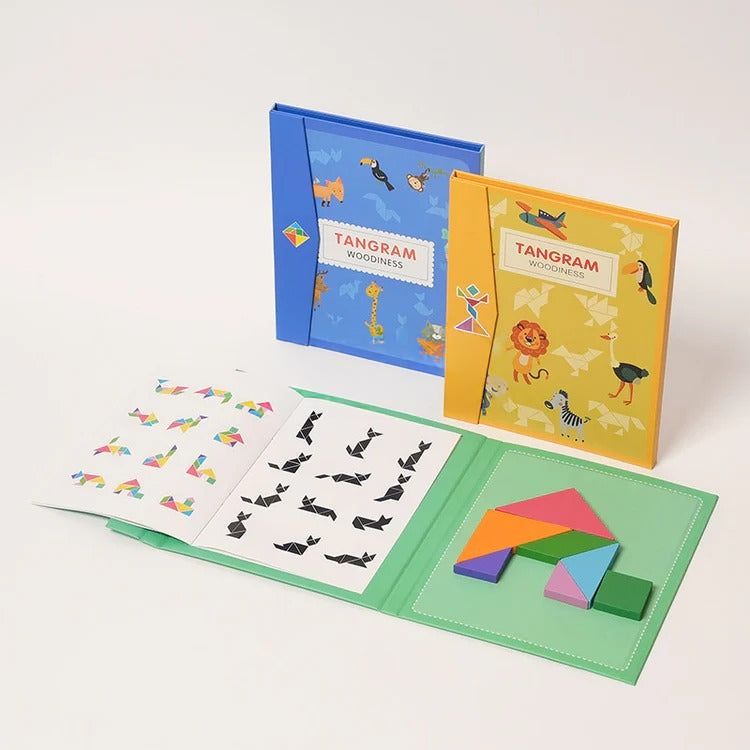 Magnetic Tangram Montessori Book