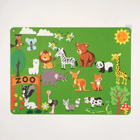 Montessori learning board made of felt