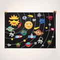 Montessori learning board made of felt