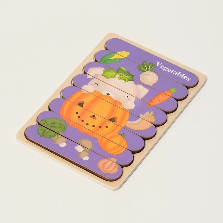 Double-sided Montessori puzzles