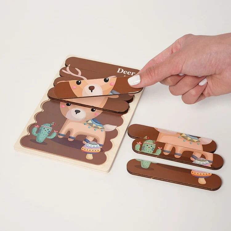 Double-sided Montessori puzzles