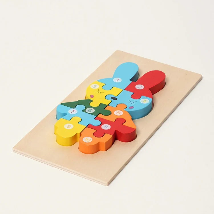 Montessori wooden puzzle