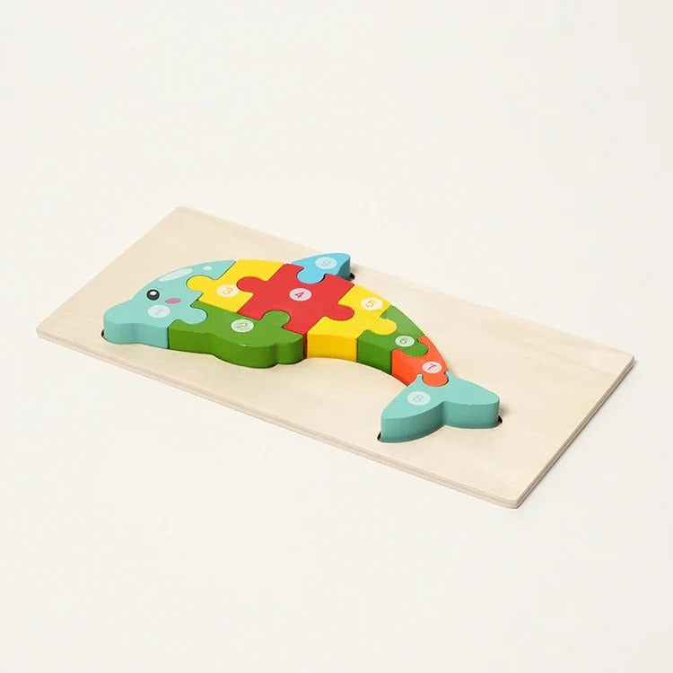Montessori wooden puzzle