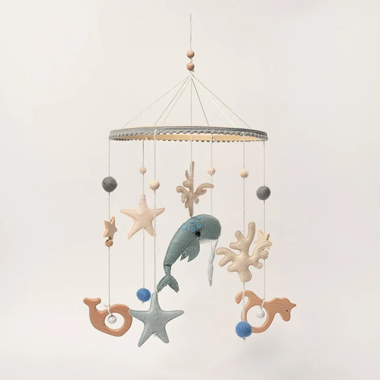 Montessori mobile on the theme of marine life