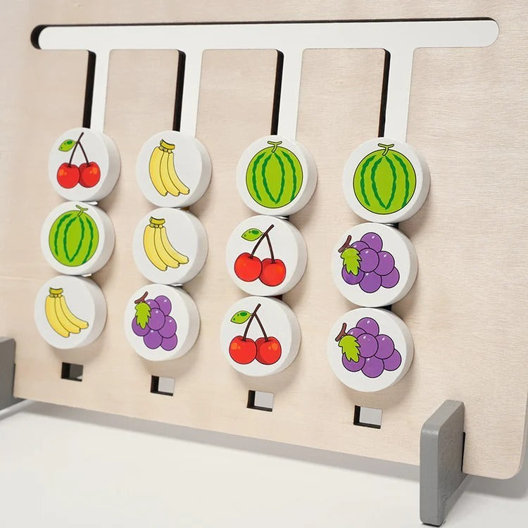 Double-sided Montessori matching game