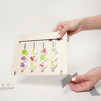 Double-sided Montessori matching game