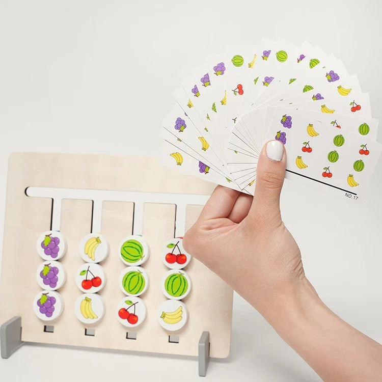 Double-sided Montessori matching game
