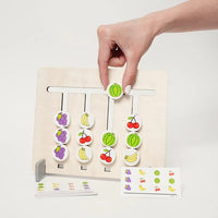 Double-sided Montessori matching game