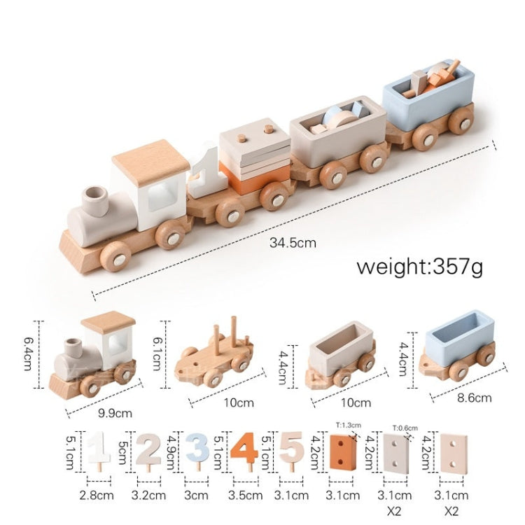Montessori wooden railway