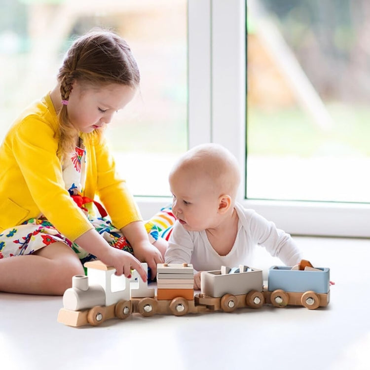 Montessori wooden railway