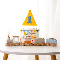 Montessori wooden railway