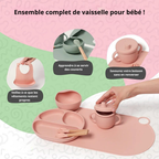 Montessori silicone tableware set for babies