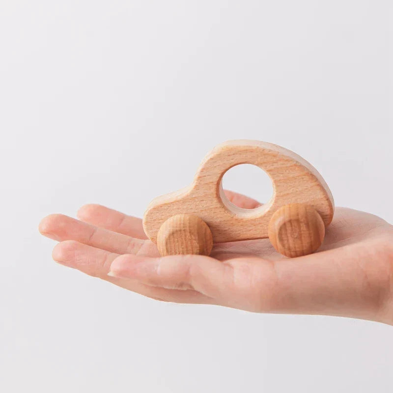 Montessori toy with wheels