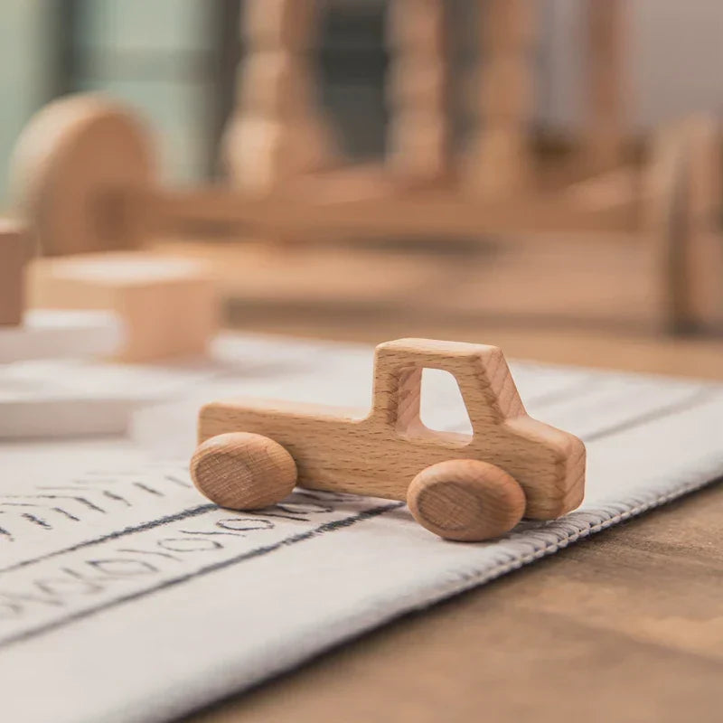 Montessori toy with wheels