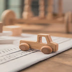 Montessori toy with wheels