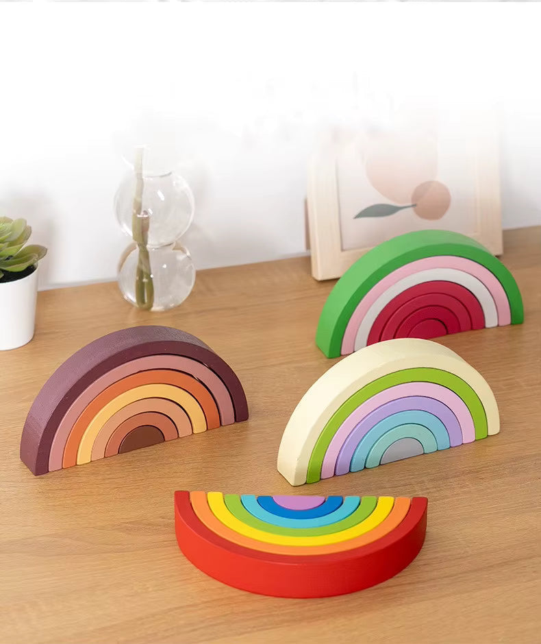 Montessori wooden puzzle “Rainbow”