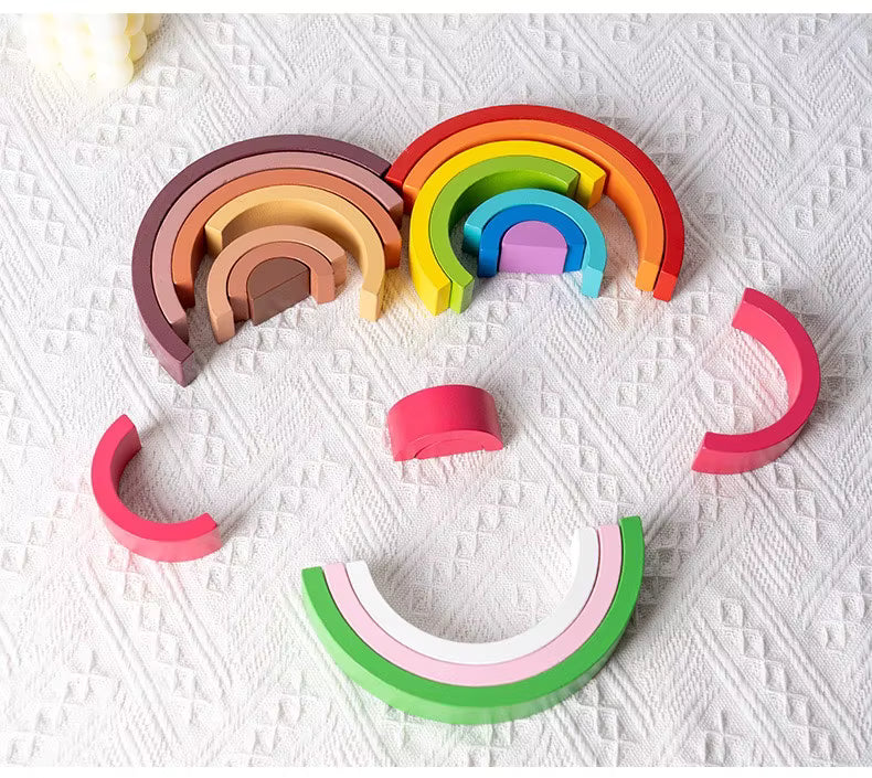 Montessori wooden puzzle “Rainbow”