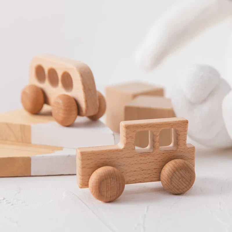 Montessori toy with wheels