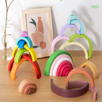 Montessori wooden puzzle “Rainbow”