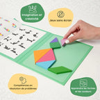 Magnetic Tangram Montessori Book