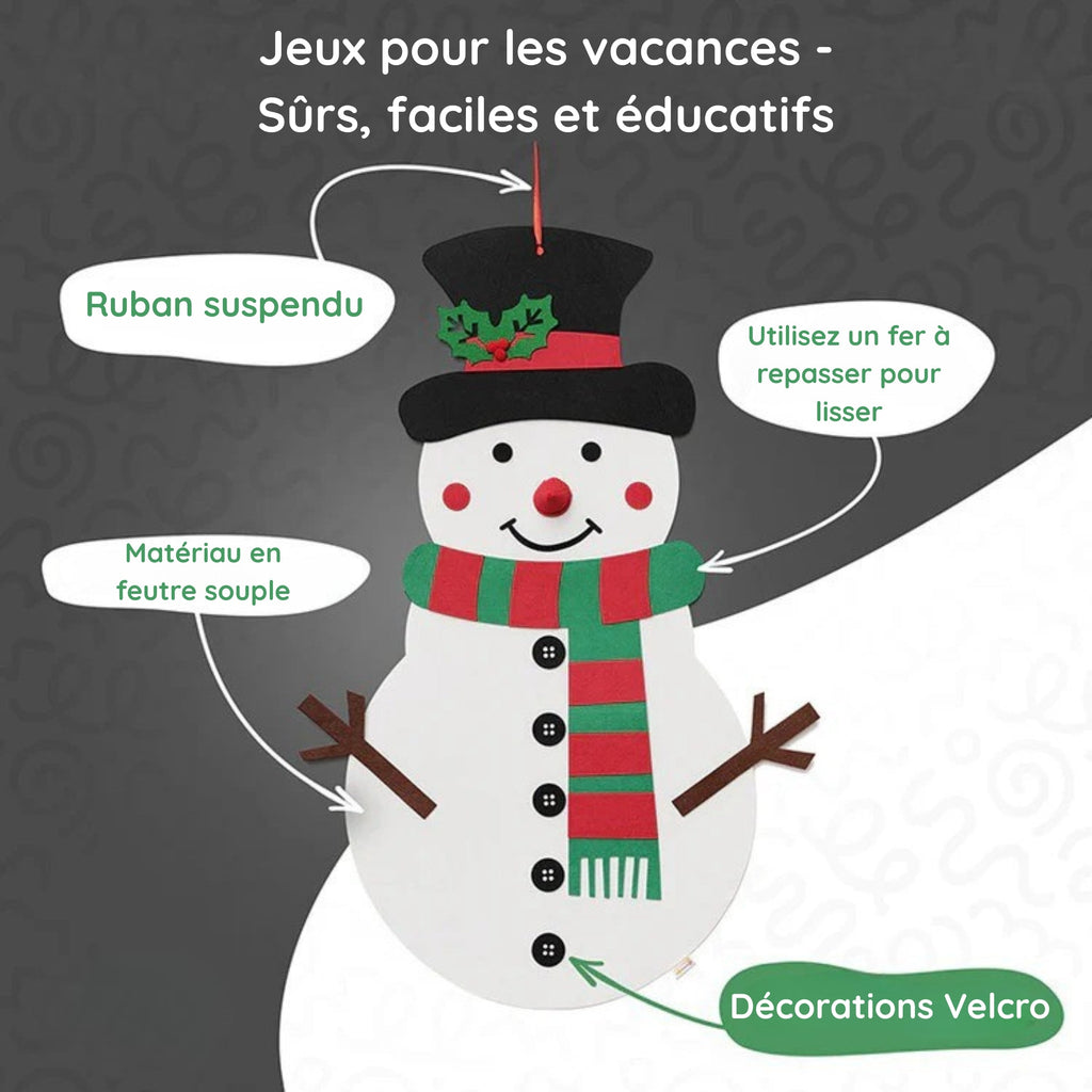 Montessori snowman
