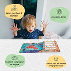 Montessori activity book with stickers