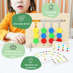 Double-sided Montessori matching game