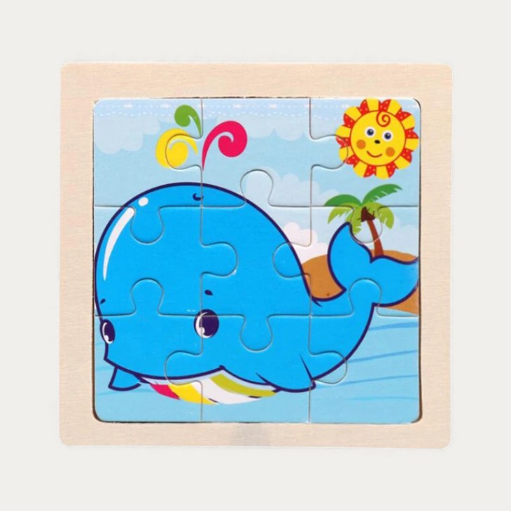 Montessori wooden puzzle "Animals"