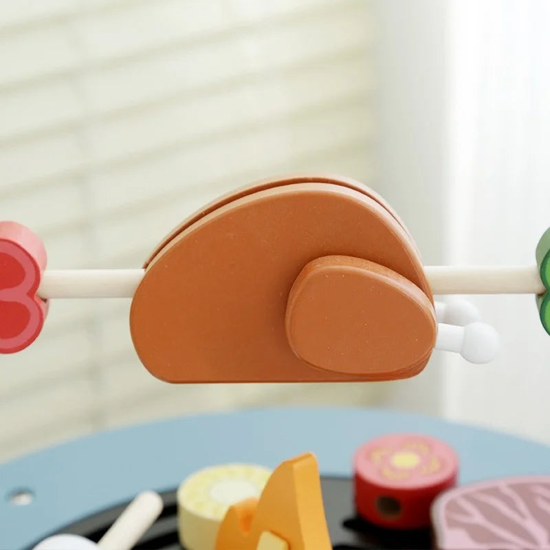 Montessori wooden grill