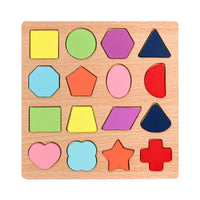 Montessori wooden puzzle – letters, numbers and shapes